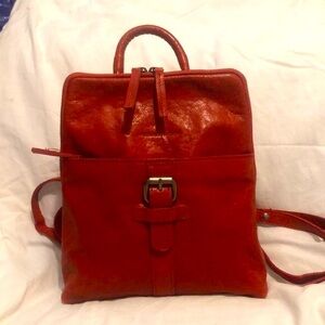 Spikes & Sparrow Genuine Leather Backpack Rust